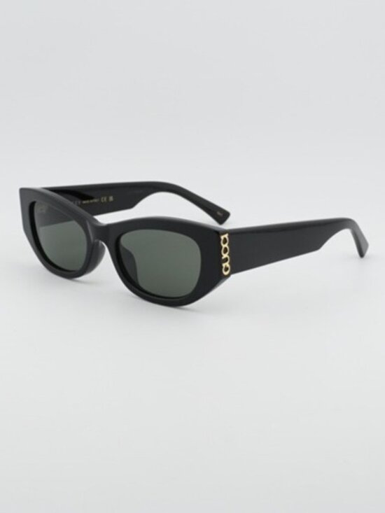 Gucci GG2044SA 001 Women Sunglasses Black Cat Eye Frame, Grey Lenses